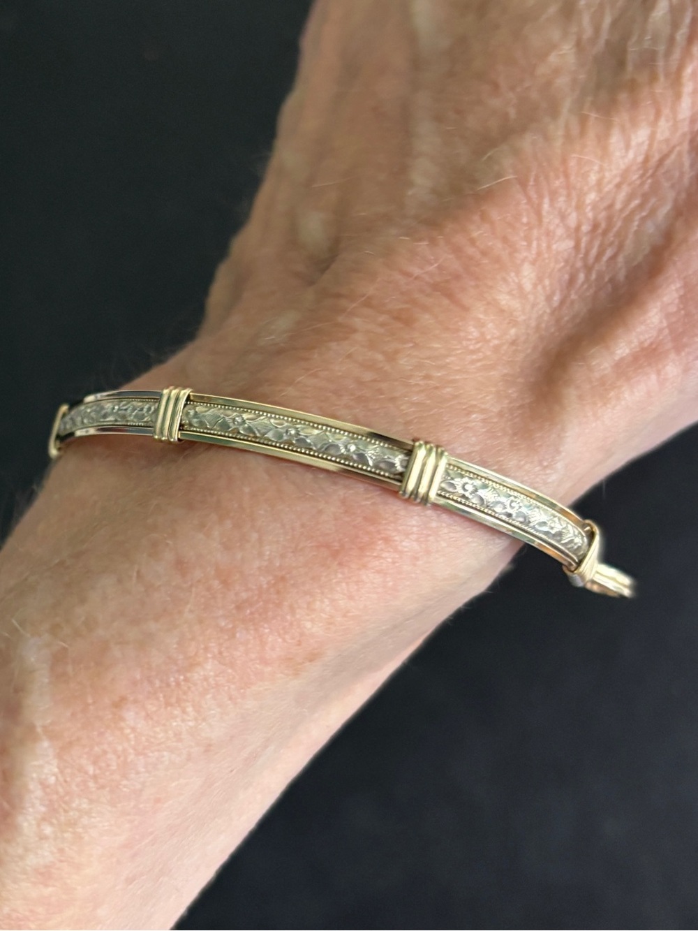 Ronaldo Katbird Silver and Gold Bracelet 7” - Picture 8 of 10